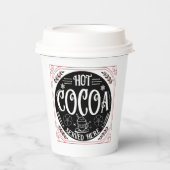 ホットココアはここでクリスマスパーティー 紙コップ (正面)