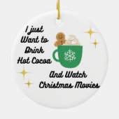 ホットココアを飲みたい セラミックオーナメント (裏面)
