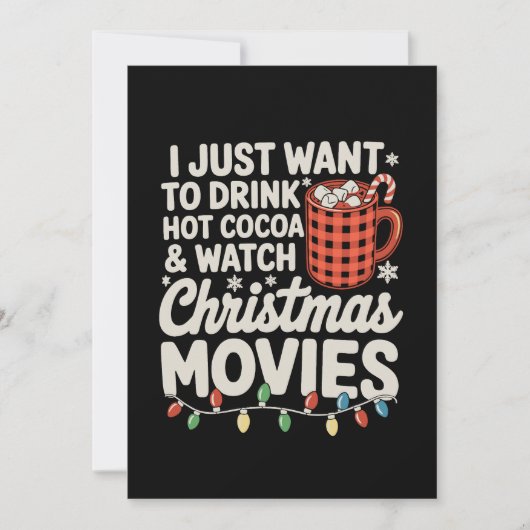 ホットココアを飲んでクリスマスを楽しみたいだけ シーズンカード (正面)