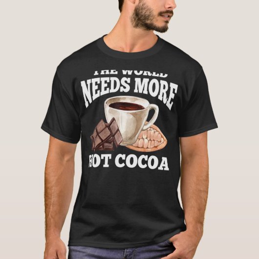 ホットココアアパレルキュートコカスデザイン Tシャツ (正面)