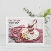 ホットココアウォームアップ招待状 招待状 (スタンド正面)