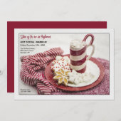 ホットココアウォームアップ招待状 招待状 (正面/裏面)