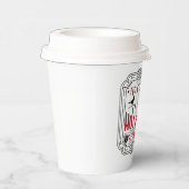 ホットココアクリスマスパーティーを提供するフェスティバル 紙コップ (右)