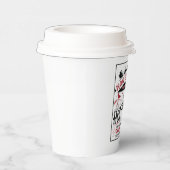 ホットココアクリスマスパーティーを提供する 紙コップ (右)