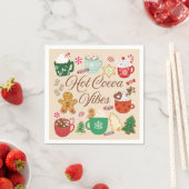 ホットココアクリスマスビベス スタンダードカクテルナプキン (インサイチュ)