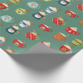 ホットココアクリスマスプレゼントクリスマスプレゼント ラッピングペーパー (角)