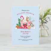 ホットココアクリスマスホリデー招待状 招待状 (スタンド正面)