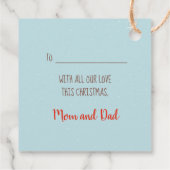 ホットココアクリスマスメッセージカード フェイバータグ (裏面)