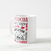 ホットココアクリスマス コーヒーマグカップ (正面左)