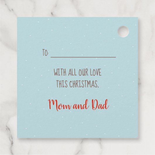 ホットココアクリスマス フェイバータグ (裏面)