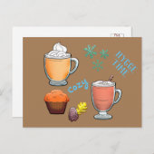 ホットココアコーヒーコージハイゲタイム ポストカード (正面/裏面)