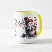 ホットココアシーズン雪だるま マグカップ (正面右)