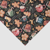 ホットココアジンジャーブレッド素朴クリスマス 薄葉紙 (詳細)