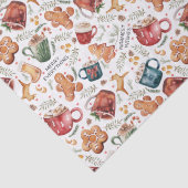 ホットココアジンジャーブレッド素朴クリスマス 薄葉紙 (詳細)