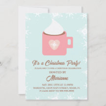 ホットココアスノーフレークスクリスマスパーティー