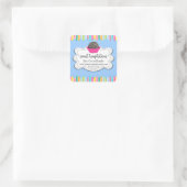 ホットココアチョコレート爆弾スクエアステッカー スクエアシール (バッグ)