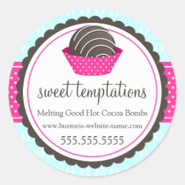 ホットココアチョコレート爆弾 ラウンドシール