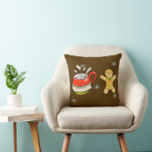 ホットココアドリンク+ジンジャーブレッドマン クッション (椅子)