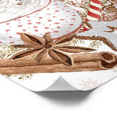 ホットココアバークリスマスクッキー ポスター (角)