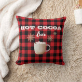 ホットココアバーチェックマウンテンホテル クッション (ブランケット)