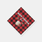 ホットココアバーチェックマウンテンホテル スタンダードカクテルナプキン (角)