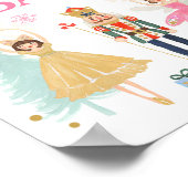 ホットココアバーチョコレートナッツクラッカーバレリーナガール ポスター (角)