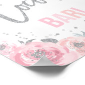 ホットココアバーピンクウィンターワンダーランドパーティー ポスター (角)