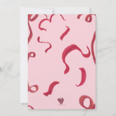 ホットココアバー及びクッキー交換招待状 招待状 (裏面)