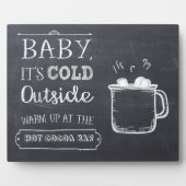 ホットココアバー標識 フォトプラーク (正面)