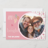 ホットココアホリデーパーティーウォーターカラーアート シーズンカード (正面)