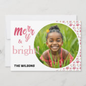 ホットココアホリデーパーティーウォーターカラーアート シーズンカード (正面)