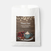 ホットココアモダンコージー素朴ベビーシャワー フェイバーバッグ (正面)