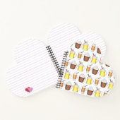 ホットココアラムエグノグウィンターホリデードリンククリスマス ノートブック (内部)