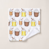 ホットココアラムエグノグウィンターホリデードリンク バスタオルセット (ウォッシュタオル)