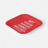 ホットココアルドルフFlannelsジンルベルズサンタ ペーパープレート (傾斜あり)