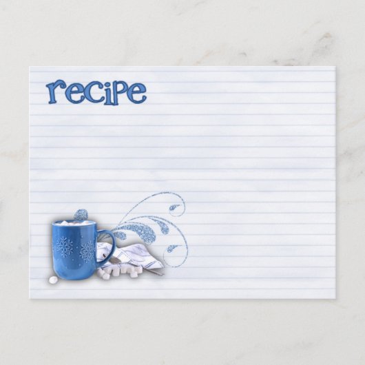 ホットココアレシピカード ポストカード (正面)