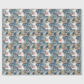 ホットココア付きクリスマスポーラーベア ラッピングペーパー (フラット)