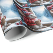 ホットココア付きクリスマスマウス ラッピングペーパー (ロールコーナー)