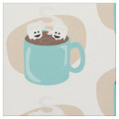 ホットココア仲間 ファブリック (クローズアップ)