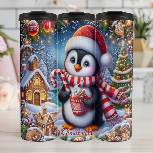 ホットココア入りかわいいペンギン タンブラー