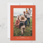 ホットココア図解入りの、写真付きのメリークリスマス シーズンカード (裏面)