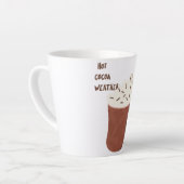 ホットココア天気 カフェラテマグ (左アングル)