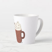 ホットココア天気 カフェラテマグ (右アングル)