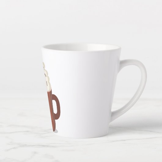 ホットココア天気 カフェラテマグ (右)