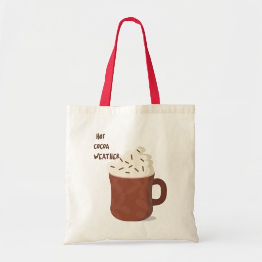 ホットココア天気 トートバッグ (正面)