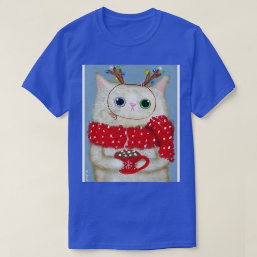 ホットココア子猫 Tシャツ (デザイン正面)