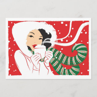 ホットココア招待状 招待状