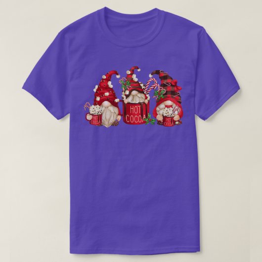 ホットココア格言ドリンク熱チョコレートウォッチのクリスマス Tシャツ (デザイン正面)