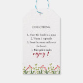 ホットココア爆弾クリスマスクッキーギフト ギフトタグ (裏面)