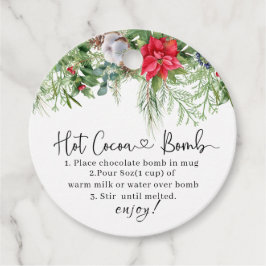 ホットココア爆弾スイーツとベビー外は寒い フェイバータグ